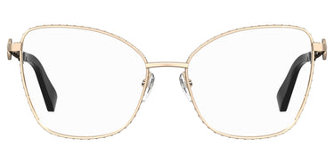 Premium Women Moschino Eyeglasses: MOS587 - Rose Gold - SpecSMART Eye Clinic (Front View)